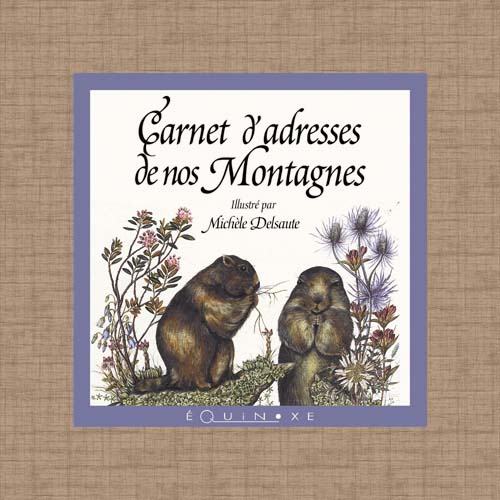 MINI CARNET D'ADRESSES DE NOS MONTAGNES brun